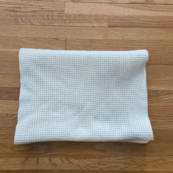 J.Crew Factory Waffle Wool Infinity Scarf Ivory - Picture 3 of 3